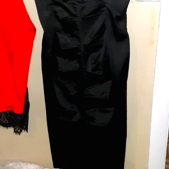 Vintage CACHE Little black strapless dress - Picture 3 of 4